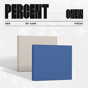 ONEW (온유) 2nd Album - [PERCENT] (Digipack Ver.)