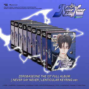 ZEROBASEONE (제로베이스원) 1st Full Album - [NEVER SAY NEVER] (LENTICULAR KEYRING Ver.)