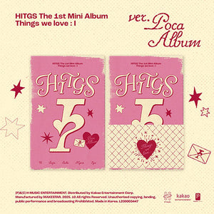 [PRE-ORDER] HITGS (힛지스) 1st Mini Album - [Things we love : I] (POCA Ver.)