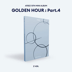 [AUTOGRAPHED CD] (U.S. VER.) ATEEZ (에이티즈) 13TH MINI ALBUM - [GOLDEN HOUR : Part.4] (PHOTOBOOK VER.) - EVE PINK K-POP