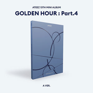 [AUTOGRAPHED CD] (U.S. VER.) ATEEZ (에이티즈) 13TH MINI ALBUM - [GOLDEN HOUR : Part.4] (PHOTOBOOK VER.) - EVE PINK K-POP