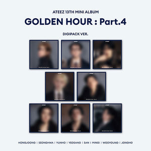 [PRE-ORDER] (KOR VER.) ATEEZ (에이티즈) MINI ALBUM - [GOLDEN HOUR : Part.4] (DIGIPAK VER. + EXCLUSIVE PHOTOCARD) - EVE PINK K-POP