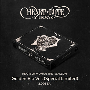 [PRE-ORDER] HEART OF WOMAN (하트오브우먼) THE 1st ALBUM - [Heart Byte : LEGACY] (Golden Era Ver. (Special Limited))
