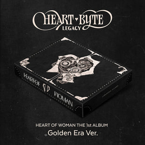 [PRE-ORDER] HEART OF WOMAN (하트오브우먼) THE 1st ALBUM - [Heart Byte : LEGACY] (Golden Era Ver.)