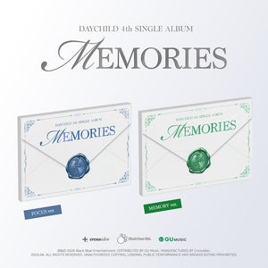 [PRE-ORDER] Daychild (데이차일드) 4th Single Album - [MEMORISE]