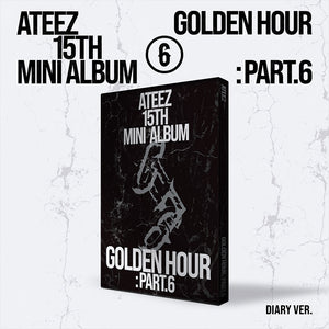 [PRE-ORDER] (KOR VER.) ATEEZ (에이티즈) 15th Mini Album - [GOLDEN HOUR : Part.6] (A / DIARY / Z Ver.)