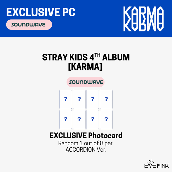 [PRE-ORDER] STRAY KIDS (스트레이 키즈) 4th Album - [KARMA] (ACCORDION VER. +SOUND WAVE GIFT)