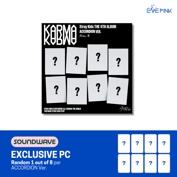 [PRE-ORDER] STRAY KIDS (스트레이 키즈) 4th Album - [KARMA] (ACCORDION VER. +SOUND WAVE GIFT)