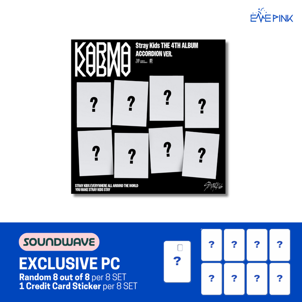 [PRE-ORDER] STRAY KIDS (스트레이 키즈) 4th Album - [KARMA] (ACCORDION VER. +SOUND WAVE GIFT)