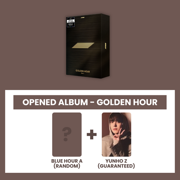 (KOREA VER.) ATEEZ (에이티즈) 10TH MINI ALBUM - [GOLDEN HOUR : PART.1] (GOLDEN HOUR.: OPENED ALBUM) (Z PHOTOCARD VER)