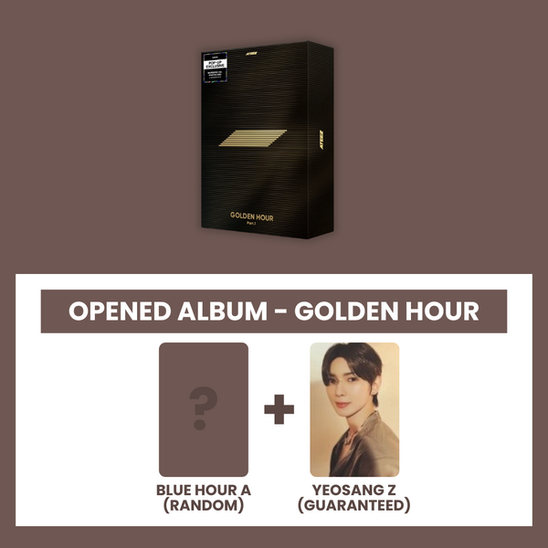 (KOREA VER.) ATEEZ (에이티즈) 10TH MINI ALBUM - [GOLDEN HOUR : PART.1] (GOLDEN HOUR.: OPENED ALBUM) (Z PHOTOCARD VER)