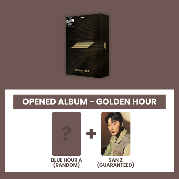 (KOREA VER.) ATEEZ (에이티즈) 10TH MINI ALBUM - [GOLDEN HOUR : PART.1] (GOLDEN HOUR.: OPENED ALBUM) (Z PHOTOCARD VER)