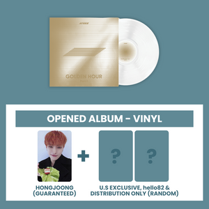 (U.S. VER.) ATEEZ (에이티즈) 10TH MINI ALBUM - [GOLDEN HOUR : PART.1] (VINYL VER. + POP-UP EXCLUSIVE PHOTOCARD: OPENED ALBUM)