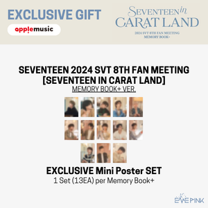 SEVENTEEN (세븐틴) 2024 SVT 8TH FAN MEETING - [SEVENTEEN in CARAT LAND] (MEMORY BOOK+ +EXCLUSIVE GIFT)