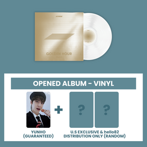 (U.S. VER.) ATEEZ (에이티즈) 10TH MINI ALBUM - [GOLDEN HOUR : PART.1] (VINYL VER. + POP-UP EXCLUSIVE PHOTOCARD: OPENED ALBUM)