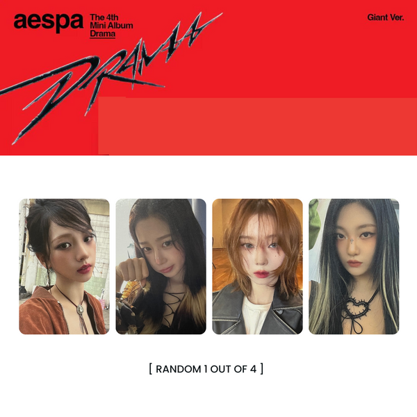 AESPA (에스파) 4TH MINI ALBUM - [DRAMA] (GIANT VER) (+EXCLUSIVE PHOTOCARD)