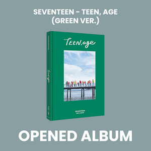SEVENTEEN (세븐틴) 2ND ALBUM - [TEEN, AGE] (RE-RELEASE) (GREEN VER. : OPENED ALBUM)