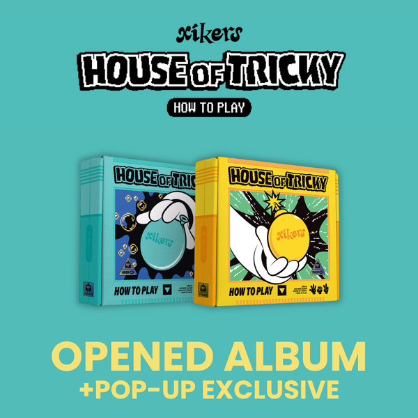 (U.S. VER.) XIKERS ALBUM - [HOUSE OF TRICKY: How To Play] (+POP-UP EXCLUSIVE PHOTOCARD : OPENED ALBUM) (+EXCLUSIVE PHOTOCARD)