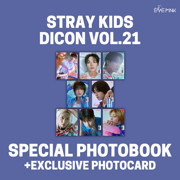 DICON VOLUME N°21 - [STRAY KIDS : A-Summer KraZy] (A TYPE +EXCLUSIVE PHOTOCARD)