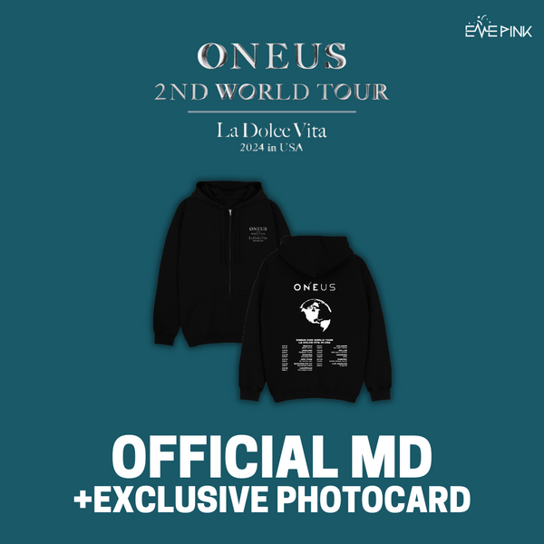 ONEUS (원어스) 2024 LA DOLCE VITA  US TOUR OFFICIAL MD - [ZIP-UP HOODIE] (+EXCLUSIVE PHOTOCARD)