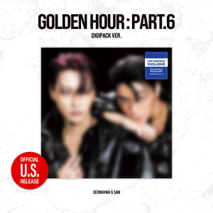 [PRE-ORDER] (U.S. VER.) ATEEZ (에이티즈) 15th Mini Album - [GOLDEN HOUR : Part.6] (Unit Digipack Ver. + Unit Digipack Exclusive Photocard) (Random)