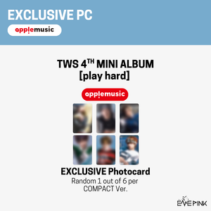 [PRE-ORDER] TWS (투어스) 4th Mini Album - [play hard] (COMPACT Ver. +EXCLUSIVE PHOTOCARD)