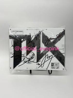 [AUTOGRAPHED] TNX (티엔엑스) 1ST MINI ALBUM - [WAY UP] - EVE PINK K-POP