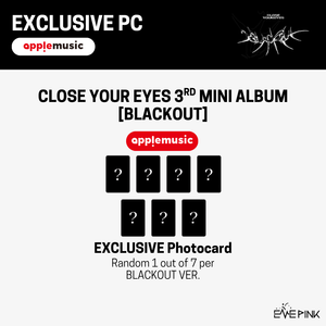 [PRE-ORDER] CLOSE YOUR EYES The 3rd Mini Album - [blackout] (blackout ver. +EXCLUSIVE PHOTOCARD)