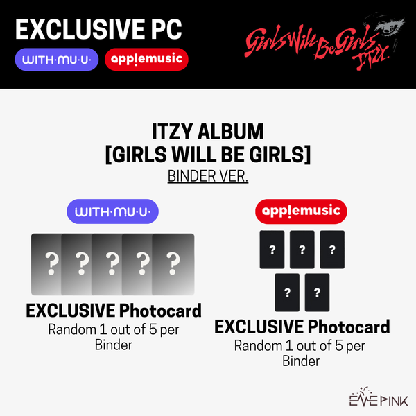 ITZY (있지) ALBUM - [Girls Will Be Girls] (Binder Ver. +EXCLUSIVE PHOTOCARD)