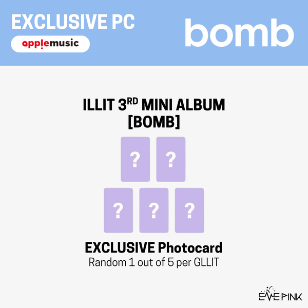 ILLIT (아일릿) 3RD MINI ALBUM - [bomb] (GLLIT ver. +EXCLUSIVE PHOTOCARD)