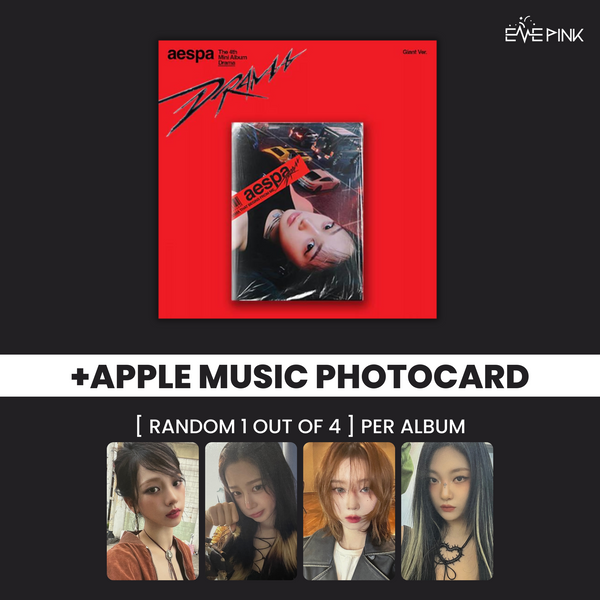 AESPA (에스파) 4TH MINI ALBUM - [DRAMA] (GIANT VER) (+EXCLUSIVE PHOTOCARD)