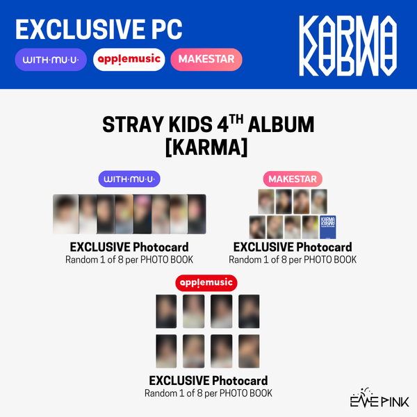 [PRE-ORDER] STRAY KIDS (스트레이 키즈) 4th Album - [KARMA] (+EXCLUSIVE PHOTOCARD)