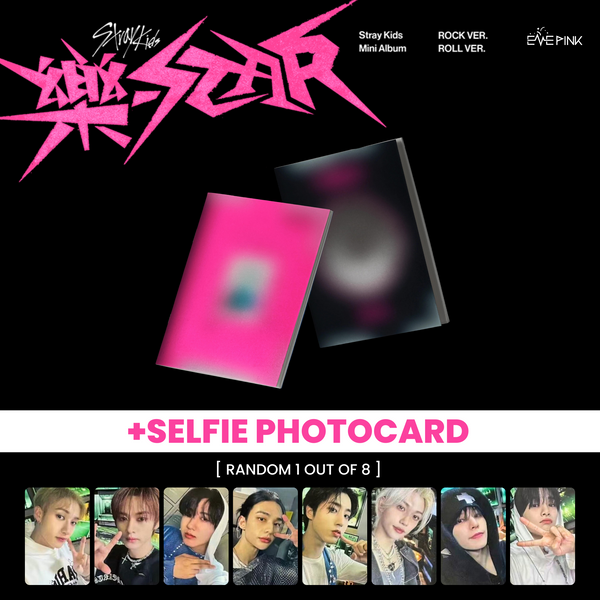 STRAY KIDS (스트레이키즈) ALBUM - [樂-STAR] (ROCK/ROLL VER.) (+SELFIE PHOTOCARD)