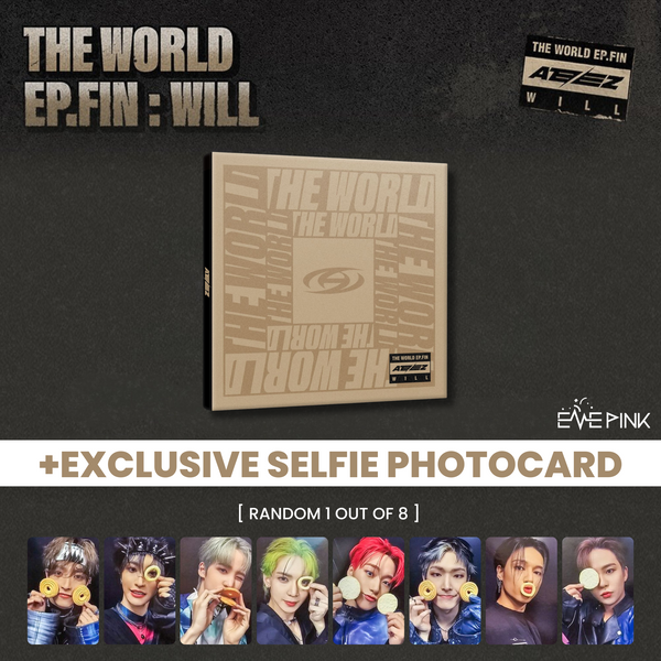 (KOREA VER.) ATEEZ (에이티즈) ALBUM - [THE WORLD EP.FIN : WILL] (DIGIPAK VER. +EXCLUSIVE SELFIE PHOTOCARD)