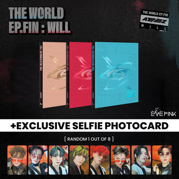 (KOREA VER.) ATEEZ (에이티즈) ALBUM - [THE WORLD EP.FIN : WILL] (+EXCLUSIVE SELFIE PHOTOCARD)