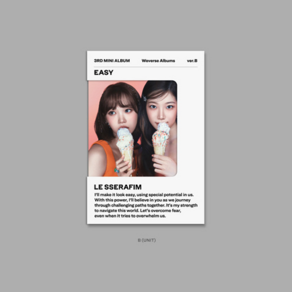 LE SSERAFIM (르세라핌) 3RD MINI ALBUM - [EASY] (WEVERSE ALBUMS VER.)