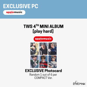 TWS (투어스) 4th Mini Album - [play hard] (COMPACT Ver. +EXCLUSIVE PHOTOCARD)