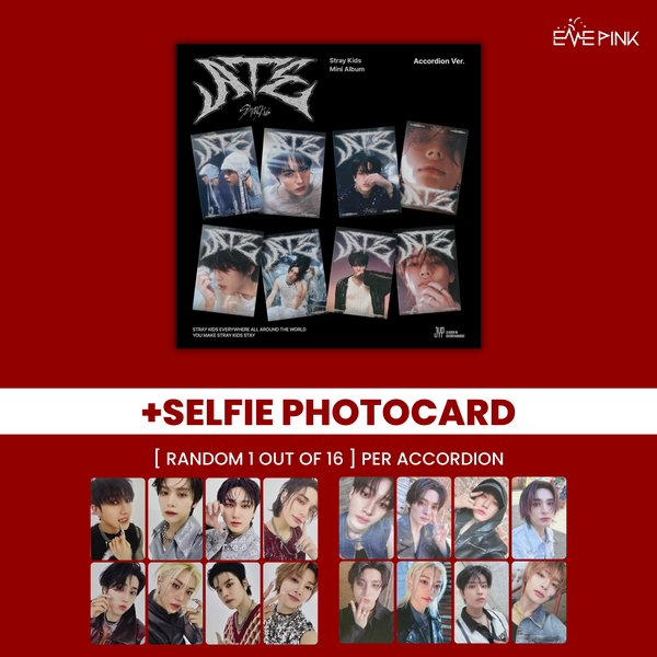 STRAY KIDS (스트레이키즈) ALBUM - [ATE] (ACCORDION VER.) (+SELFIE PHOTOCARD)