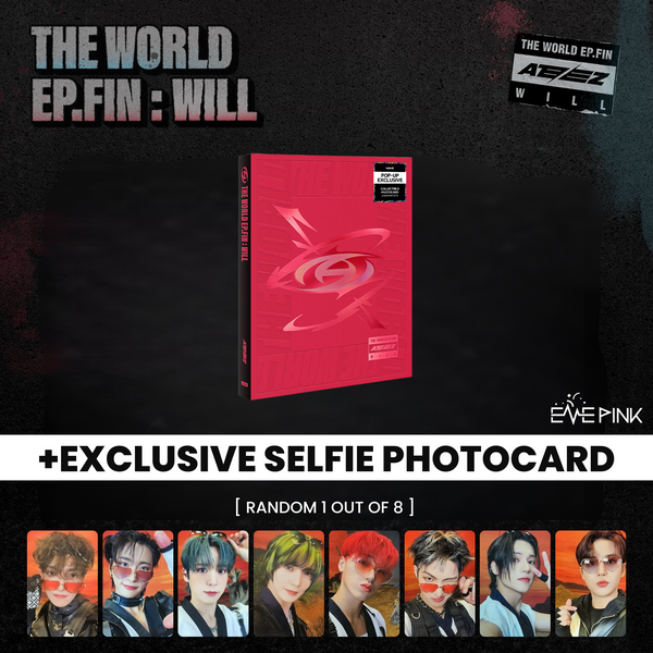 (KOREA VER.) ATEEZ (에이티즈) ALBUM - [THE WORLD EP.FIN : WILL] (+EXCLUSIVE SELFIE PHOTOCARD)