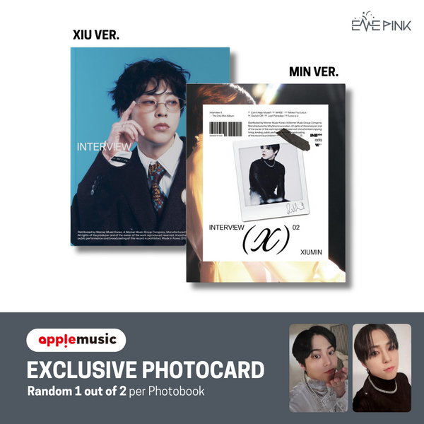 XIUMIN (시우민) ALBUM - [Interview X] (Photobook Ver. +EXCLUSIVE PHOTOCARD)