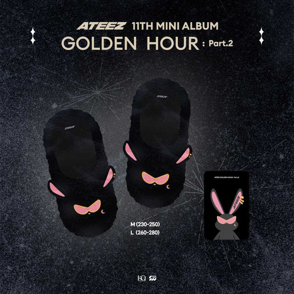 [PRE-ORDER] ATEEZ (에이티즈) GOLDEN HOUR : PART.2 OFFICIAL MD - [Mito Fur Slipper]