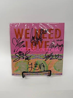 [AUTOGRAPHED] STAYC (스테이씨) 3RD SINGLE ALBUM - [WE NEED LOVE] (LOVE VER.) - EVE PINK K-POP