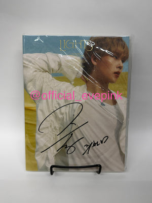 [AUTOGRAPHED] JOOHONEY (주헌) 1ST MINI ALBUM - [LIGHTS] (VER 1) - EVE PINK K-POP