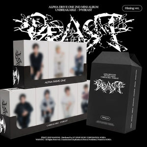 [PRE-ORDER] ALPHA DRIVE ONE (알파드라이브원) 2nd Mini Album - [UNBREAKABLE : 少年BEAST] (Hissing Ver. + EXCLUSIVE PHOTOCARD)