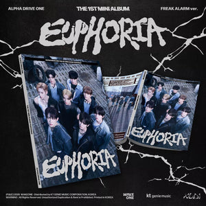 ALPHA DRIVE ONE 1st Mini Album - [EUPHORIA] (FREAK ALARM ver. + EXCLUSIVE PHOTOCARD) - EVE PINK K-POP