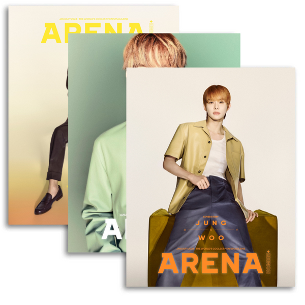 ARENA HOMME+ (아레나 옴므 플러스) - JANUARY 2024 [COVER: JUNGWOO (NCT)]