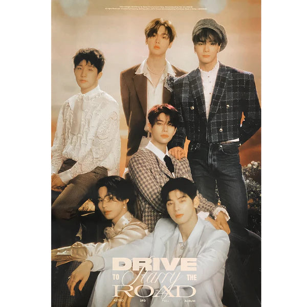 ASTRO - DRIVE TO THE STARRY ROAD (ROAD VER) OFFICIAL POSTER