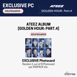 [PRE-ORDER] (KOR VER.) ATEEZ (에이티즈) MINI ALBUM - [GOLDEN HOUR : Part.4] (DIGIPAK VER. + SOUNDWAVE PHOTOCARD) - EVE PINK K-POP