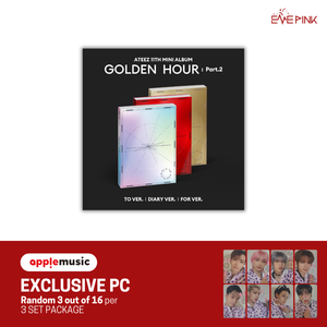 (KOR VER.) ATEEZ (에이티즈) 11TH MINI ALBUM - [GOLDEN HOUR : PART.2] (+EXCLUSIVE PHOTOCARD) - EVE PINK K-POP