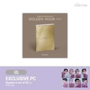 (KOR VER.) ATEEZ (에이티즈) 11TH MINI ALBUM - [GOLDEN HOUR : PART.2] (+EXCLUSIVE PHOTOCARD) - EVE PINK K-POP